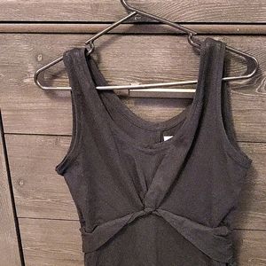 Black fitted maternity GAP dress